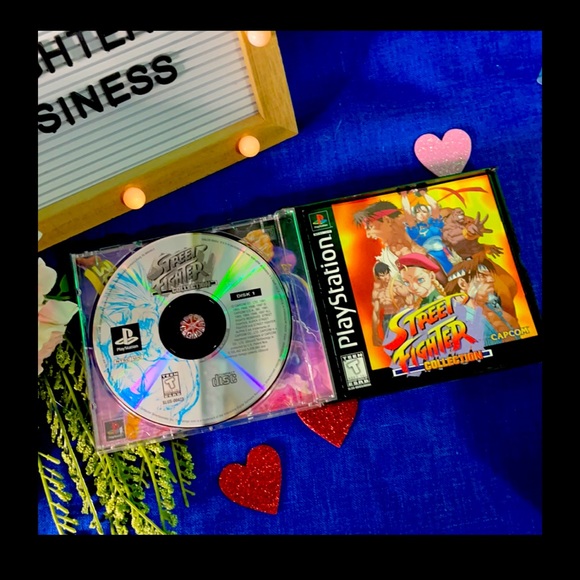 Street Fighter Collection (Sony PlayStation 1, PS1 1997) Black Label Game Nice - Picture 2 of 6